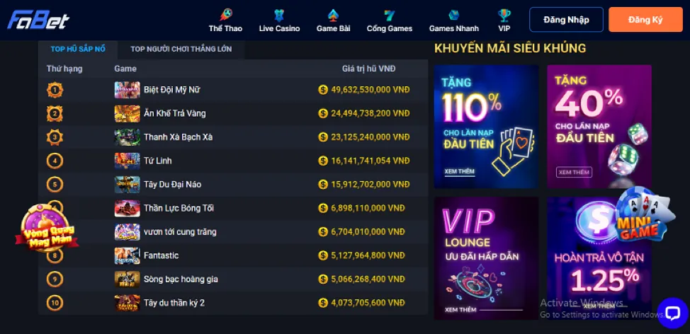Ứng dụng di động 7ball login trên điện thoại